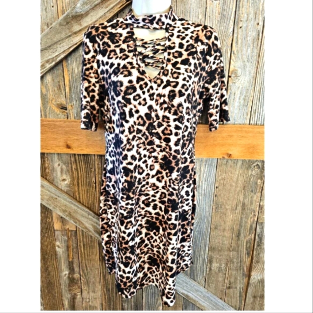 Bobbie Brooks Leopard Print Women's Dress Size 2X